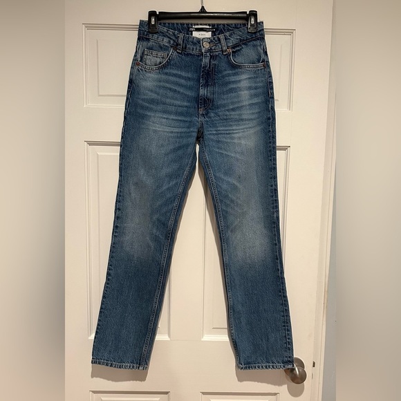 Zara Denim+ Medium Wash Style 08 /10 Straight Leg Jeans-sz 4 - Picture 1 of 11